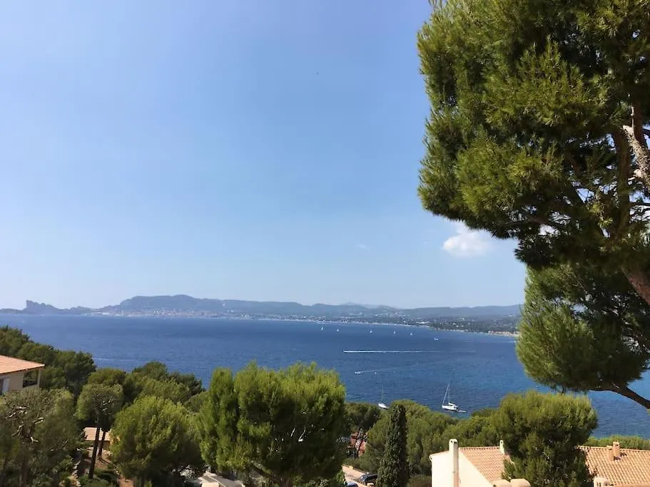 T2 Vue Mer Avec Balcon, Climatise, Piscine Saint-Cyr-sur-Mer Apartment